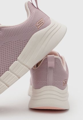 Tenis Lifestyle Skechers Bobs Flex 2.0 Rosa Mauve