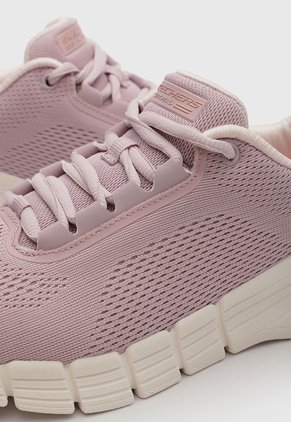 Tenis Lifestyle Skechers Bobs Flex 2.0 Rosa Mauve