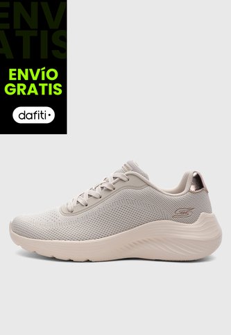 Tenis Lifestyle SKECHERS Bobs Squad Waves - Current Look Beige Skechers