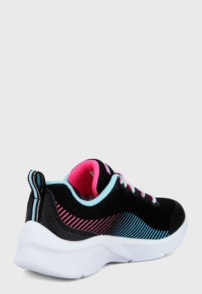Tenis Running Negro-Multicolor Skechers Kids Microspec - Radient Runner