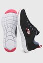 Tenis Running Negro-Azul-Blanco Skechers de Skechers