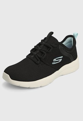 Tenis Running Negro-Blanco Skechers