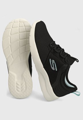 Tenis Running Negro-Blanco Skechers