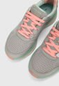 Tenis Running Gris-Rosa-Verde Skechers Max Flex Gri Kad_n de Skechers