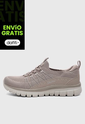 Tenis Lifestyle SKECHERS Graceful - Picture Perfect Taupe Skechers
