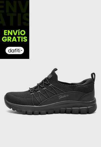Tenis Lifestyle SKECHERS Graceful - Picture Perfect Negro Skechers