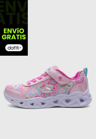 Tenis Lifestyle SKECHERS Heart Lights Rosa Skechers