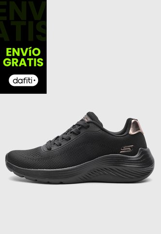 Tenis Lifestyle SKECHERS Bobs Squad Waves - Current Look Negro Skechers