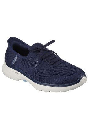 Tenis Skechers Slip-ins - Color Azul Con Blanco Para Mujer
