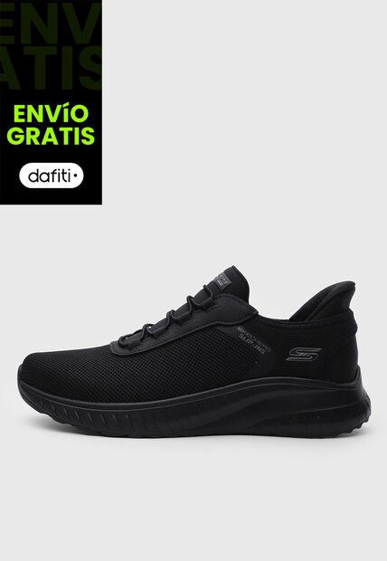 Tenis Lifestyle SKECHERS Bobs Sport Squad Chaos Negro