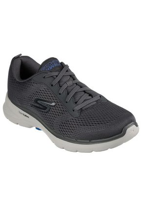 Tenis Skechers Go Walk 6 - Avalo Color Gris - Blanco Para Hombre