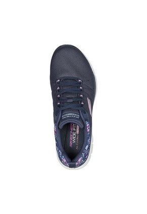 Tenis Skechers Flex Appeal 4.0 - Let It Blossom Color Azul - Blanco Para Mujer