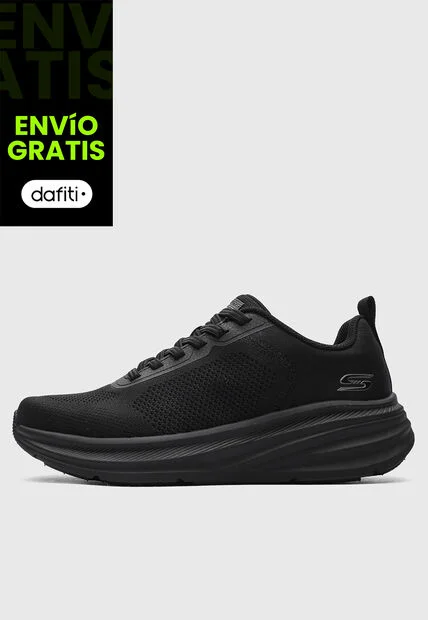 Tenis Lifestyle SKECHERS Bobs Skillz - Classic Note Negro