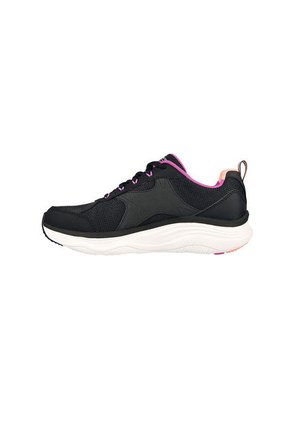 Tenis Mujer Skechers Sport D'Lux Fitness - Negro-Rosa