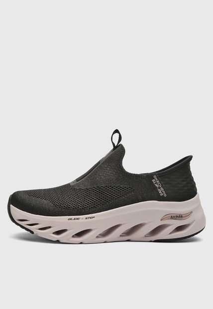 Tenis SKECHERS Arch Fit Glide -Step New League Negro