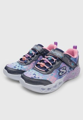 Tenis Lifestyle Skechers Infinite Heart Lila