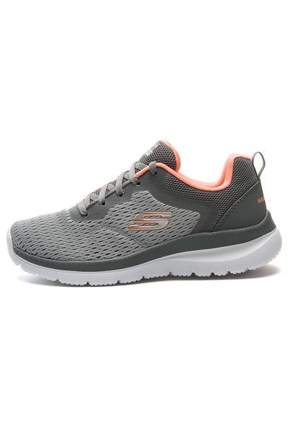 Tenis Training Gris-Coral-Blanco Skechers Quick Path
