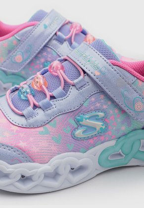 Tenis Lifestyle Skechers Infinite Heart Lila