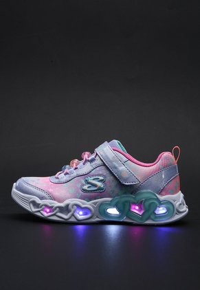 Tenis Lifestyle Skechers Infinite Heart Lila