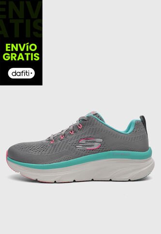 Tenis Walking SKECHERS D'Lux Walker Gris Skechers