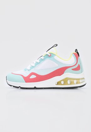 Tenis Lifestyle Verde Menta-Terracota-Amarillo Skechers Street Uno 2