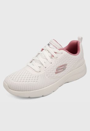 Tenis Training Blanco-Rosa Skechers Dynamighr 2,0 Hip