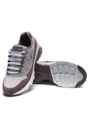 Tenis Running Lila-Blanco-Gris Skechers Extreme Loud Statement