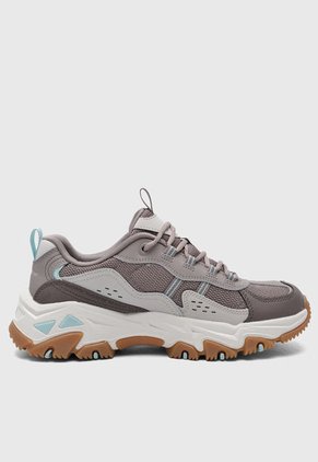 Tenis Outdoor Taupé-Aguamarina-Miel Skechers D'lites Hiker