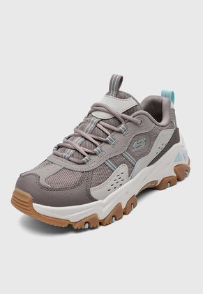 Tenis Outdoor Taupé-Aguamarina-Miel Skechers D'lites Hiker