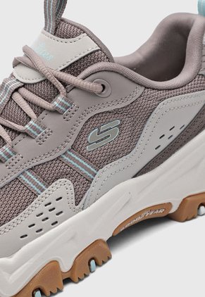 Tenis Outdoor Taupé-Aguamarina-Miel Skechers D'lites Hiker