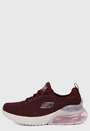 Tenis Running Vinotinto Skechers Air Stratus