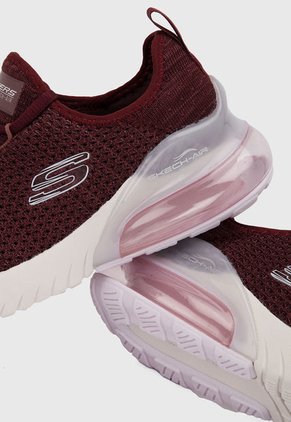 Tenis Running Vinotinto Skechers Air Stratus