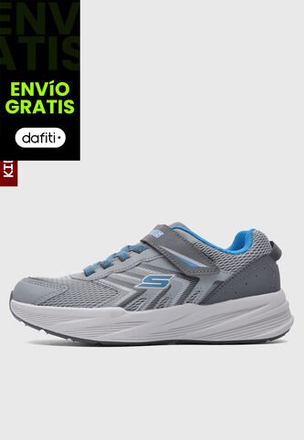 Tenis Lifestyle SKECHERS Boys Microspec Tread Gris Skechers