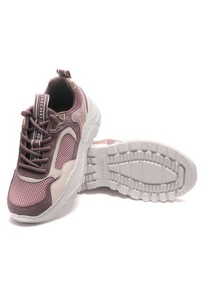 Tenis Lifestyle Morado-Lila-Beige-Blanco Skechers B-Rad-Kicks Love