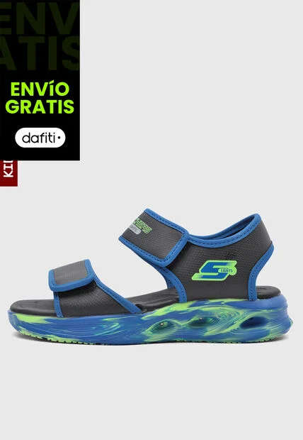 Sandalias Lifestyle SKECHERS S Lights Sola Glow Negro