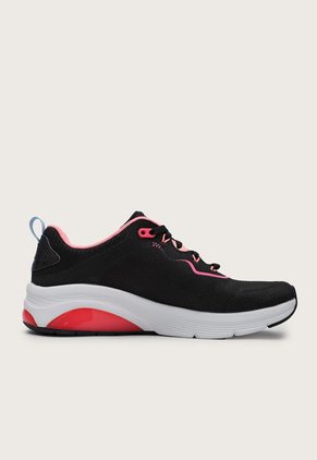 Tenis Training Negro-Blanco-Rosa Skechers Skech-Air Extreme 2.0-Highmo