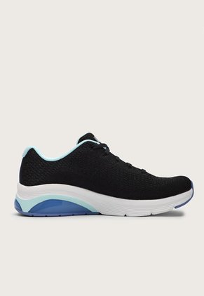 Tenis Training Negro-Blanco-Celeste Skechers Skech Air Extreme 2.0 - Classic Vibe