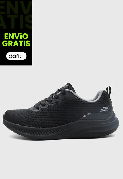 Tenis Running SKECHERS Bobs Moda Flex Negro