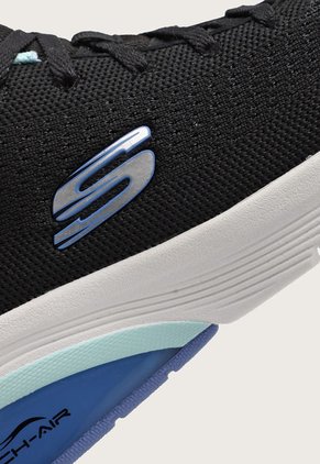 Tenis Training Negro-Blanco-Celeste Skechers Skech Air Extreme 2.0 - Classic Vibe