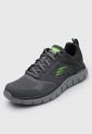 Tenis Training Gris-Verde Neón Skechers Track Syntac de Skechers