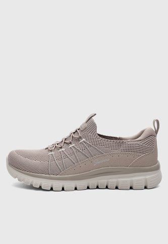 Tenis Lifestyle SKECHERS Graceful - Picture Perfect Taupe Skechers