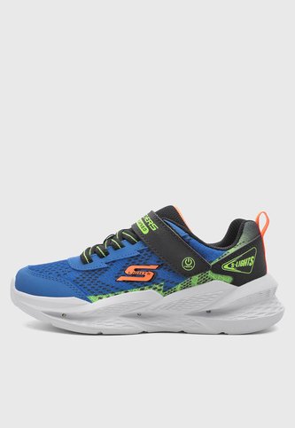 Tenis Lifestyle SKECHERS Meteor - Lights 2.0 Azul Skechers