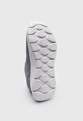 Tenis Training Gris-Blanco-Rojo Skechers Go Walk Flex