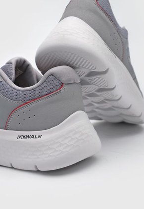 Tenis Training Gris-Blanco-Rojo Skechers Go Walk Flex