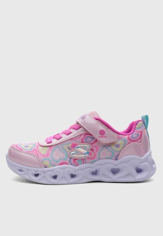 Tenis Lifestyle SKECHERS Heart Lights Rosa Skechers