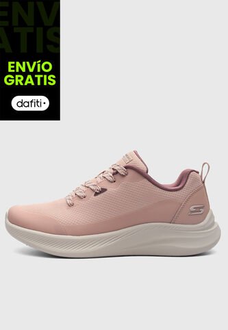 Tenis Lifestyle SKECHERS Bobs Moda Flex Rosa Nude Skechers