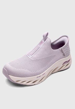 Tenis SKECHERS Arch Fit Glide Step - New League Lila