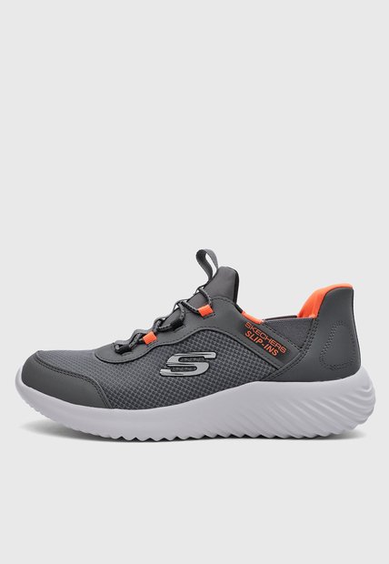 Tenis Lifestyle SKECHERS Bounder Brisk Burst Gris