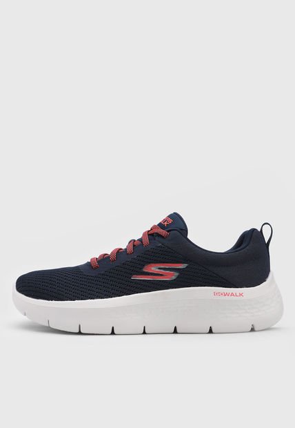 Tenis Training Azul Navy-Marfil-Salmón Skechers Go Walk Flex Alani