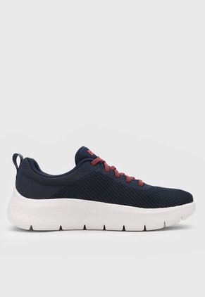 Tenis Training Azul Navy-Marfil-Salmón Skechers Go Walk Flex Alani